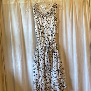 NWT! Dress Barn pokadot dress size 4